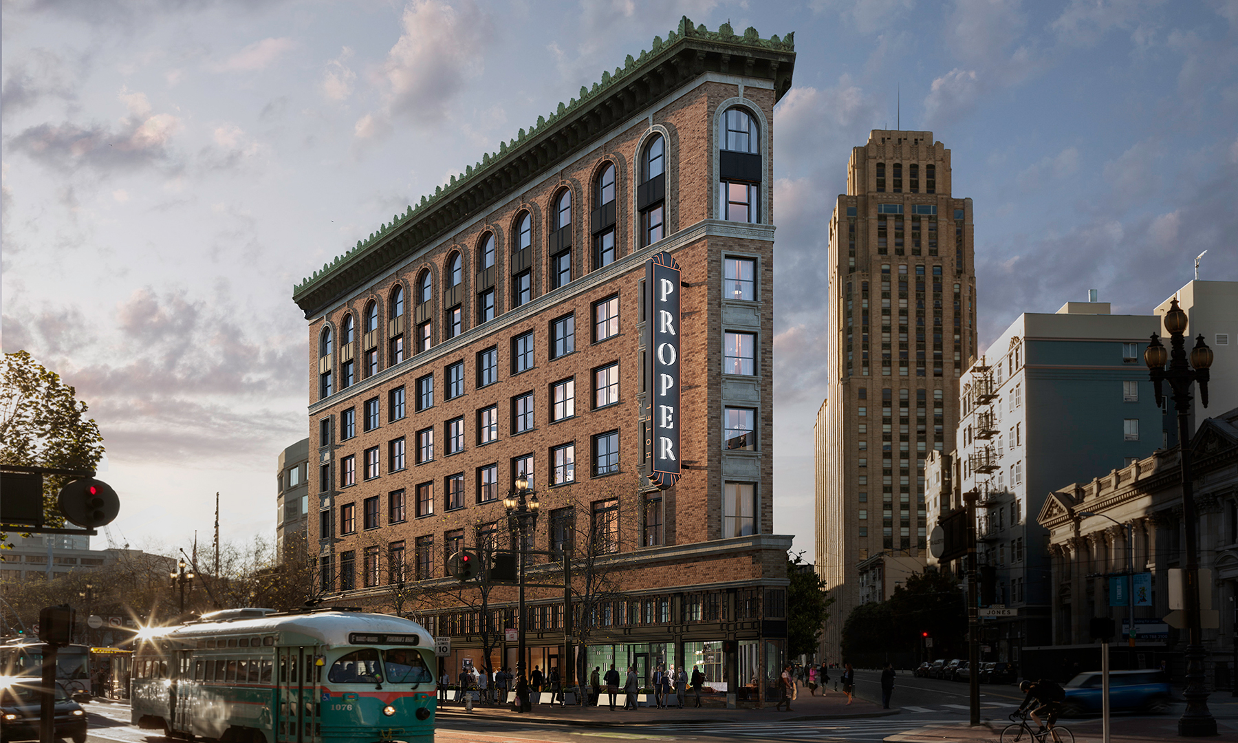 Exterior of San Francisco Proper Hotel on Market Street