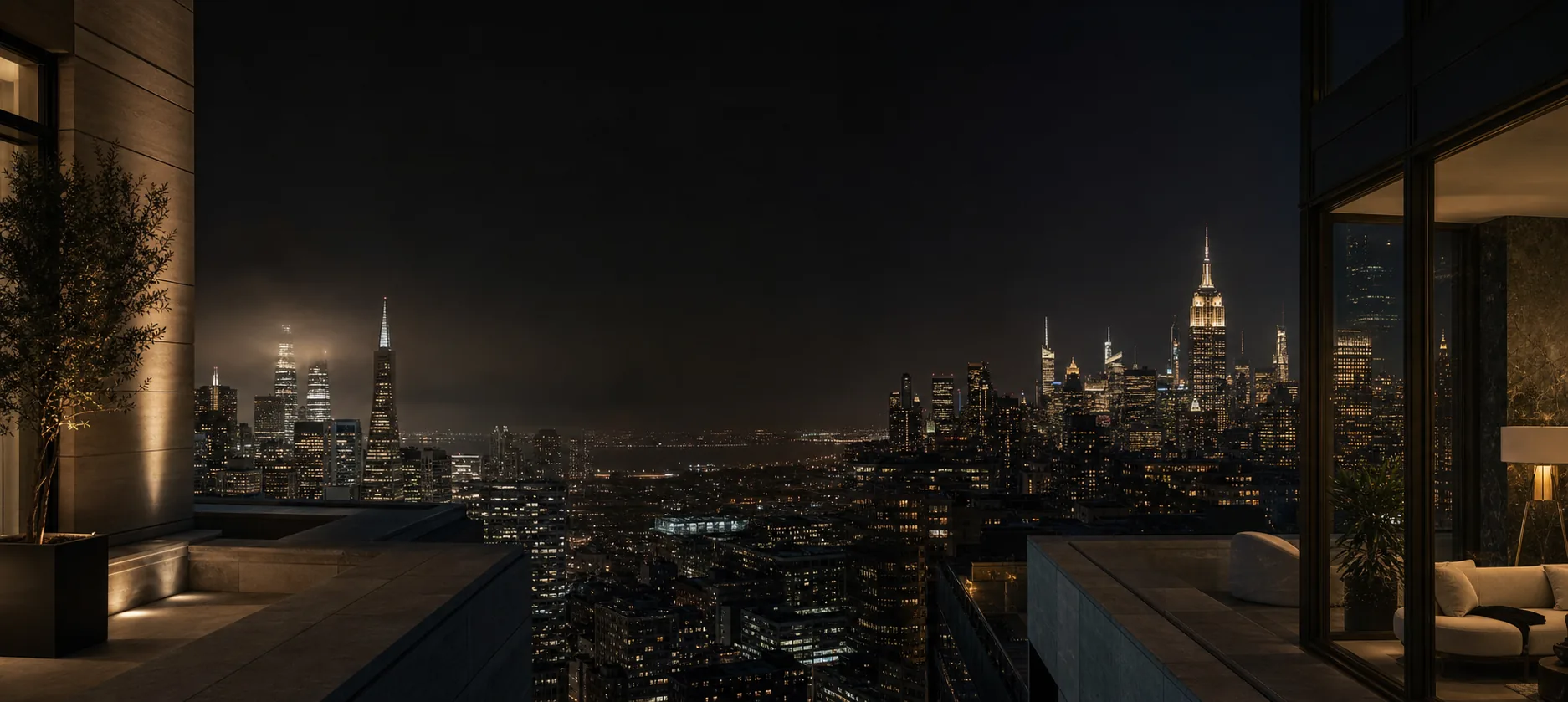 San Francisco and New York skylines representing private lifestyle support